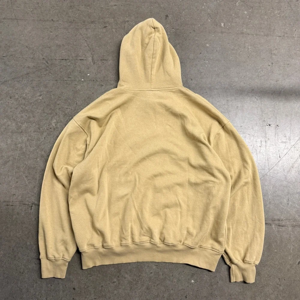 The North Face Mens Circular Design‎ Hoodie Khaki Tan Fleece Pullover XL